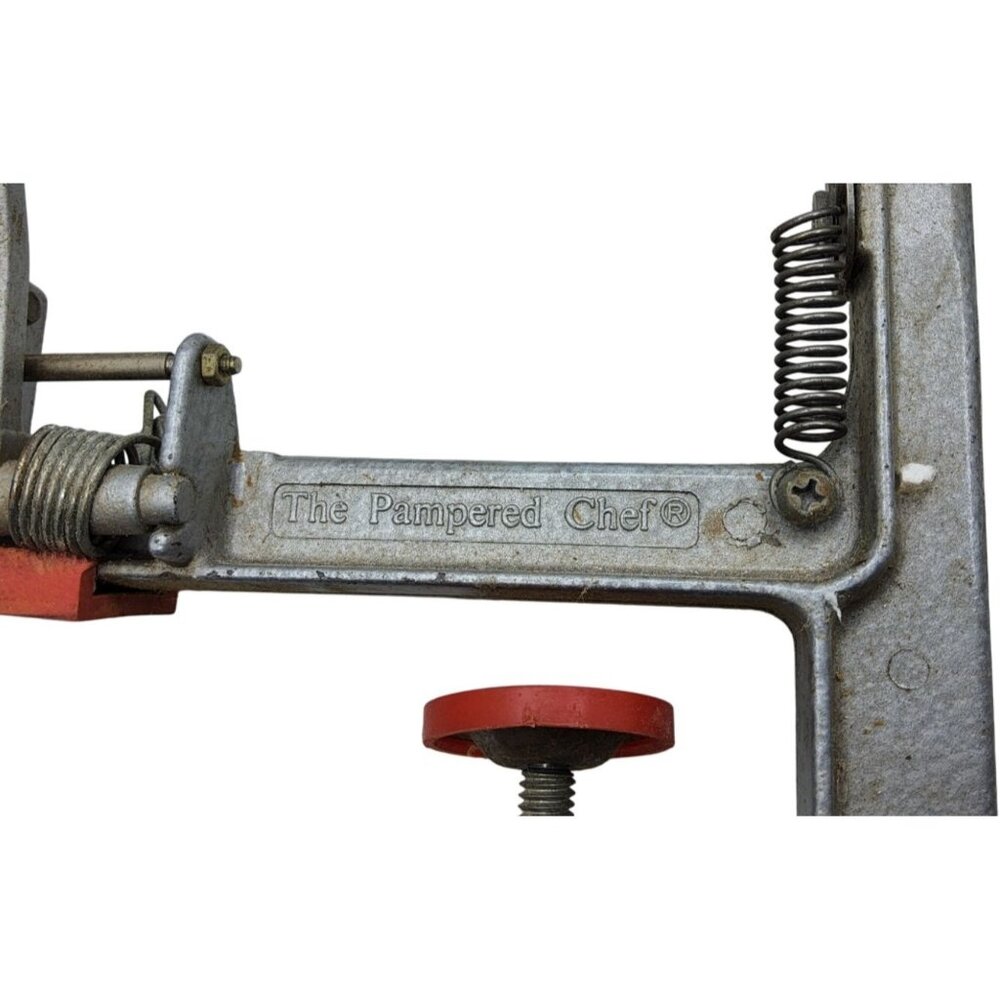 Vintage Metal Pampered Chef Mechanical Apple Peeler - Picture 3 of 3